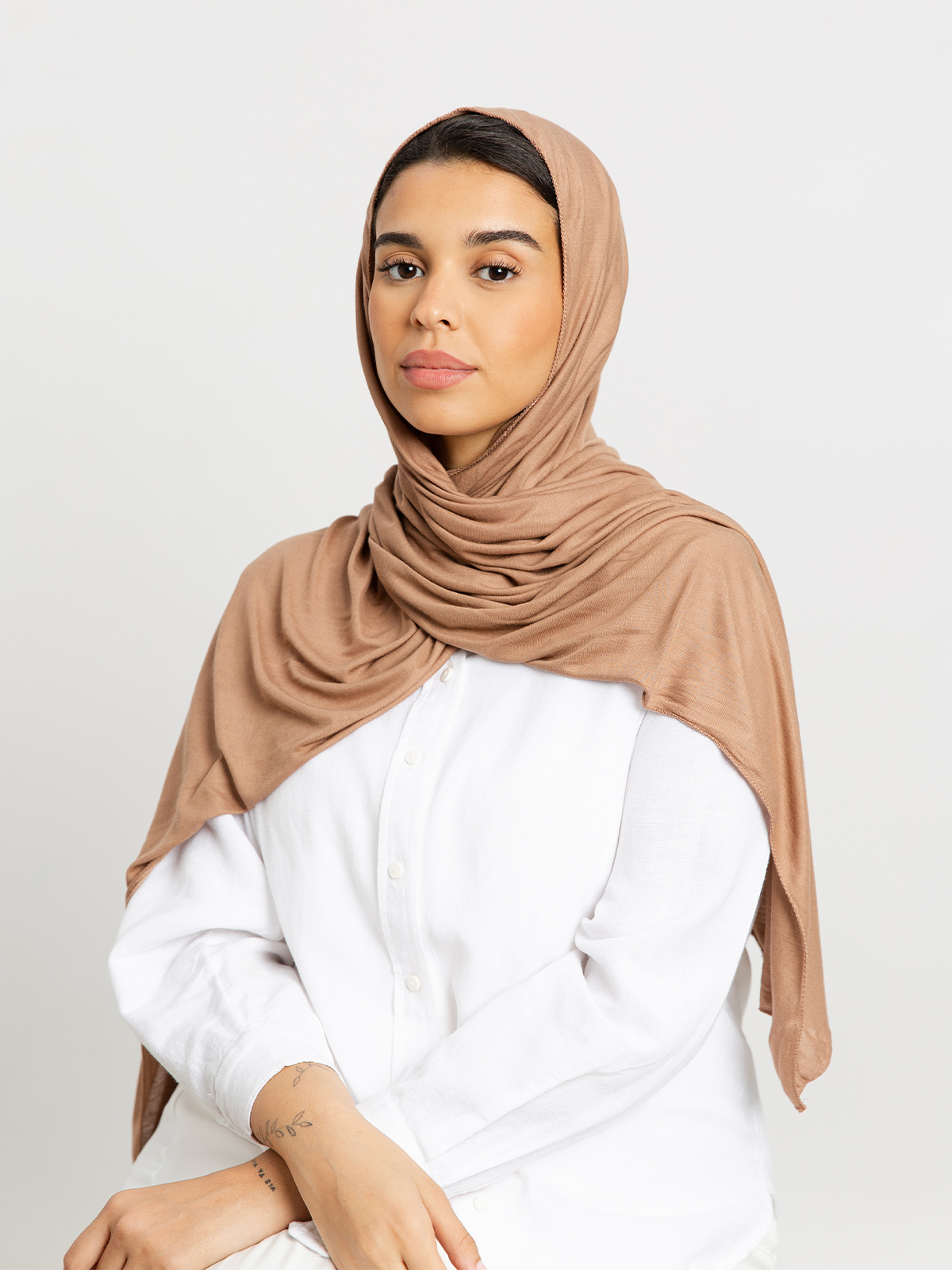 Camel - Cotton Jersey Tarha