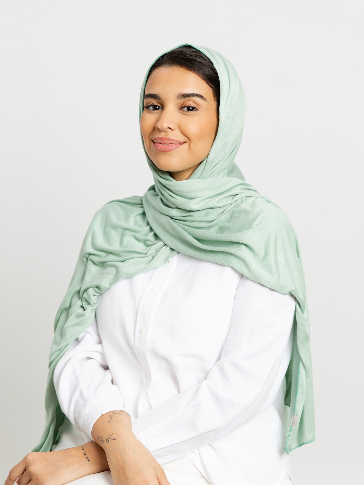 Mint - Cotton Jersey Tarha