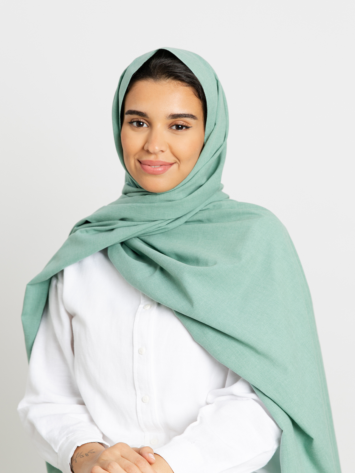 Mint - Plain Cotton Tarha