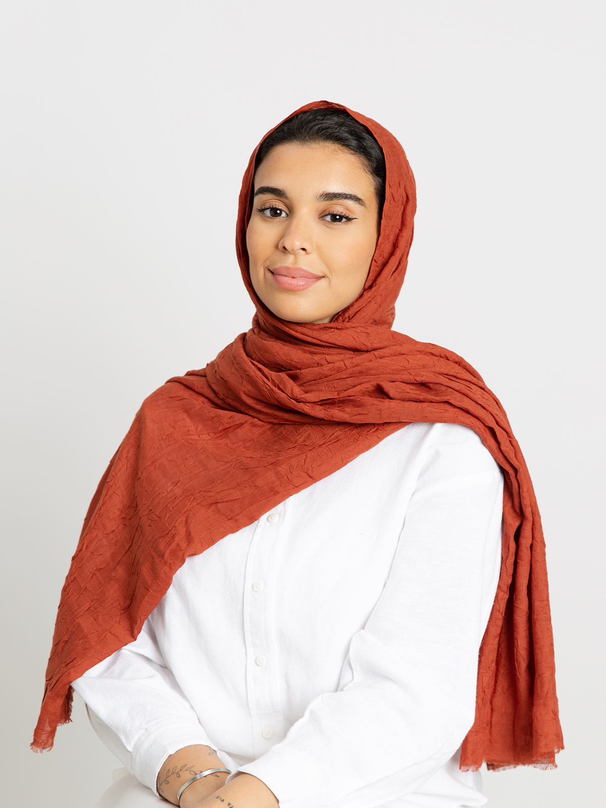 Brick - Plain Wrinkled Tarha