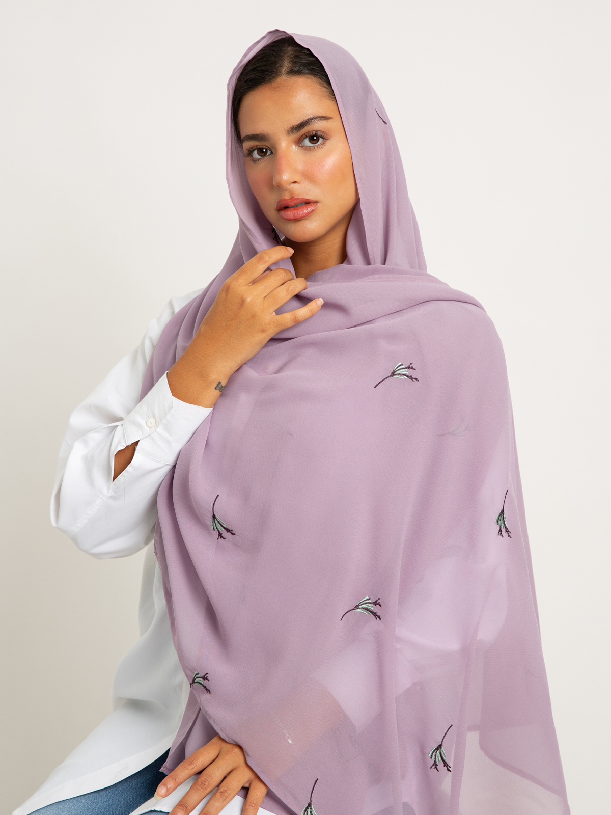 Lavender Cloud Petals Laser Tarha