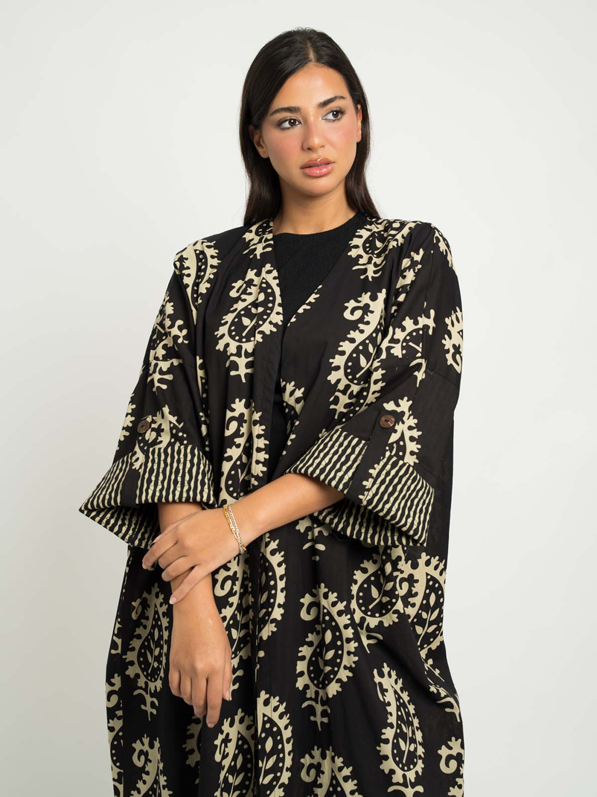 Black Midnight Aurora Bohemian Abaya