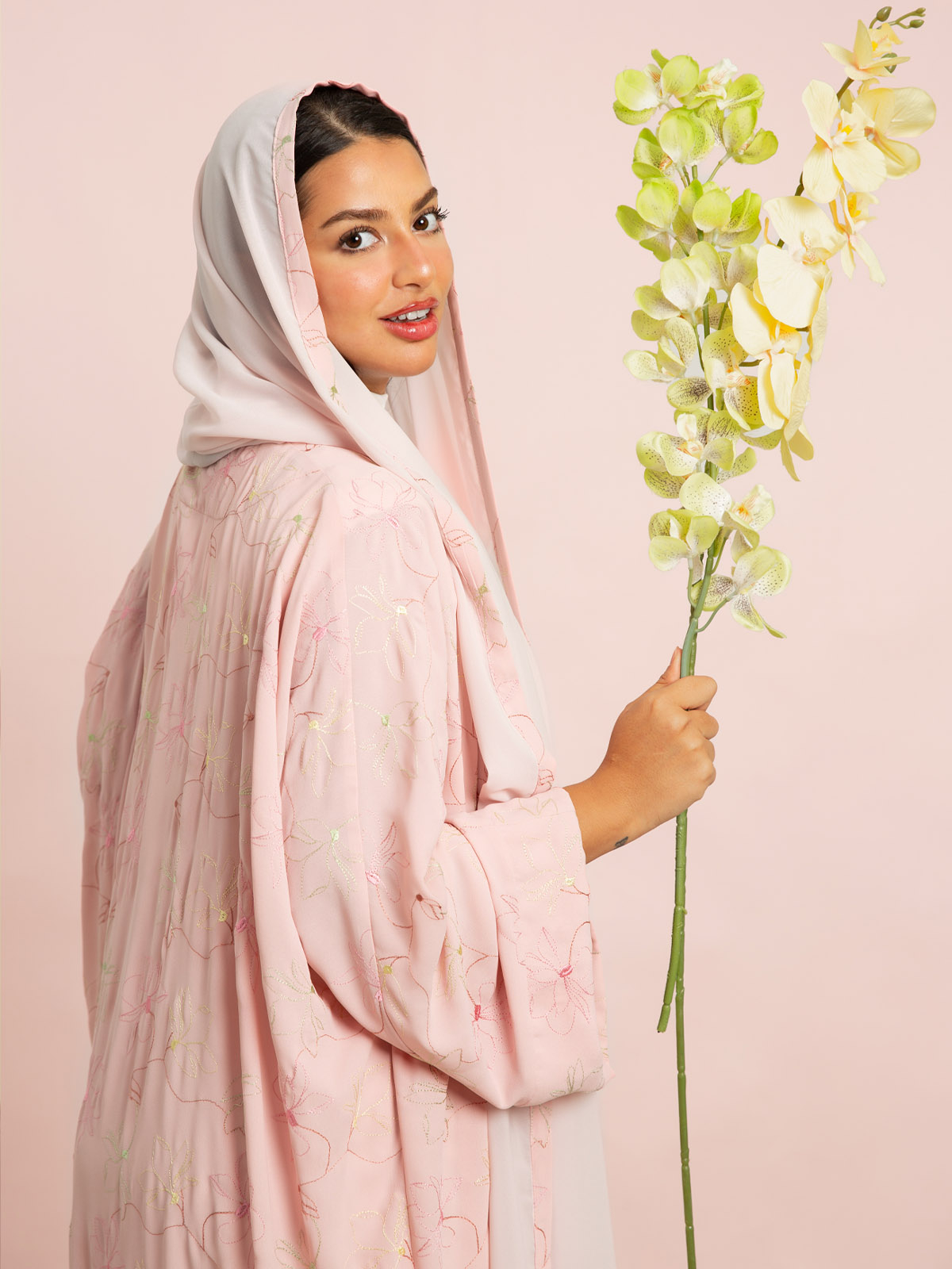 Nourishing Pink Wide-fit Abaya