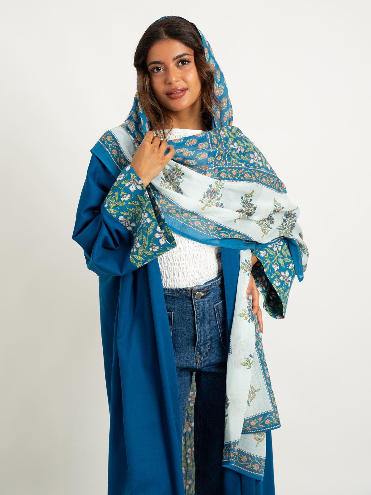 Blossom Waves Wide-fit Abaya