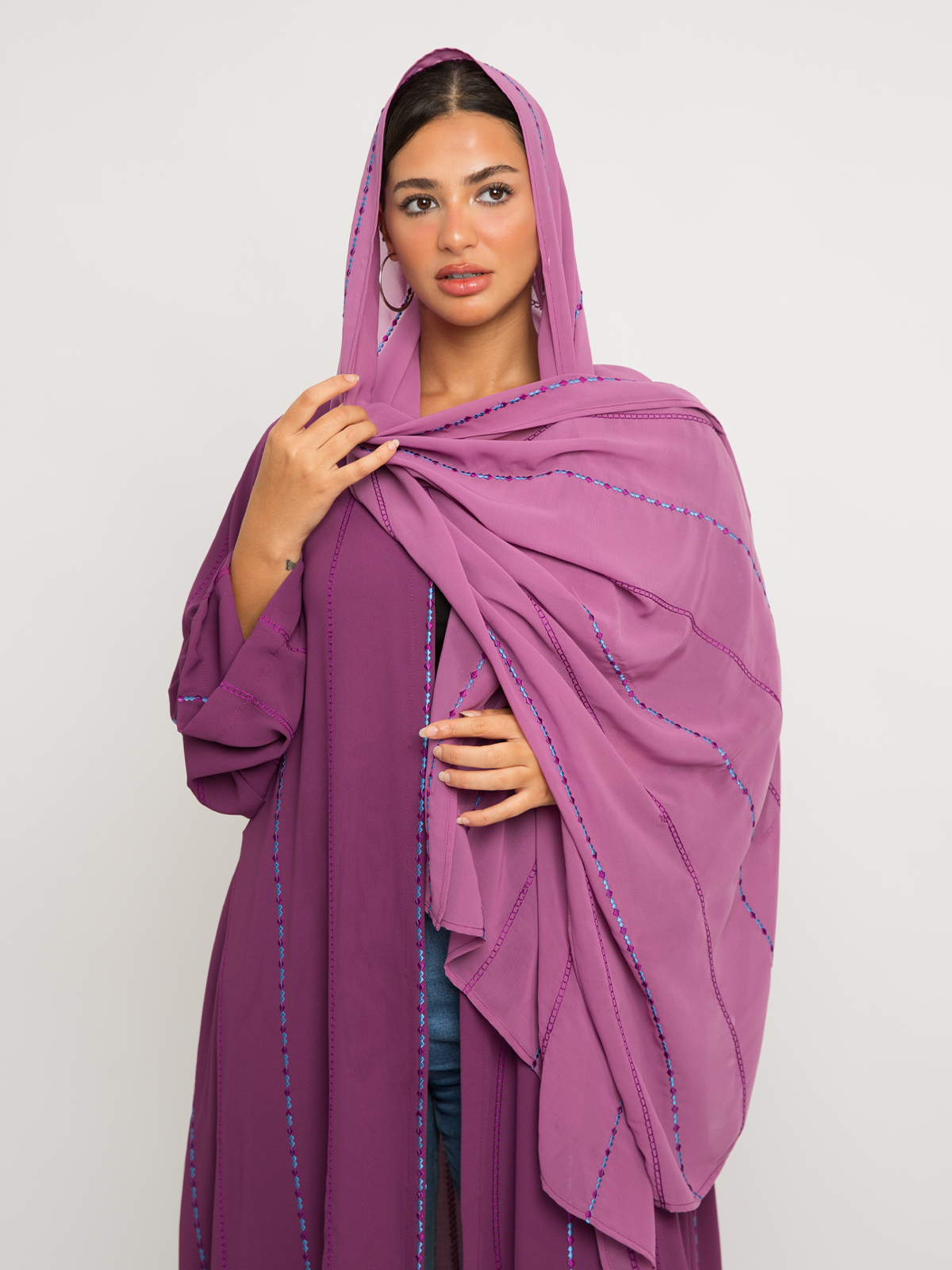 Our Glory Grape A-cut Abaya
