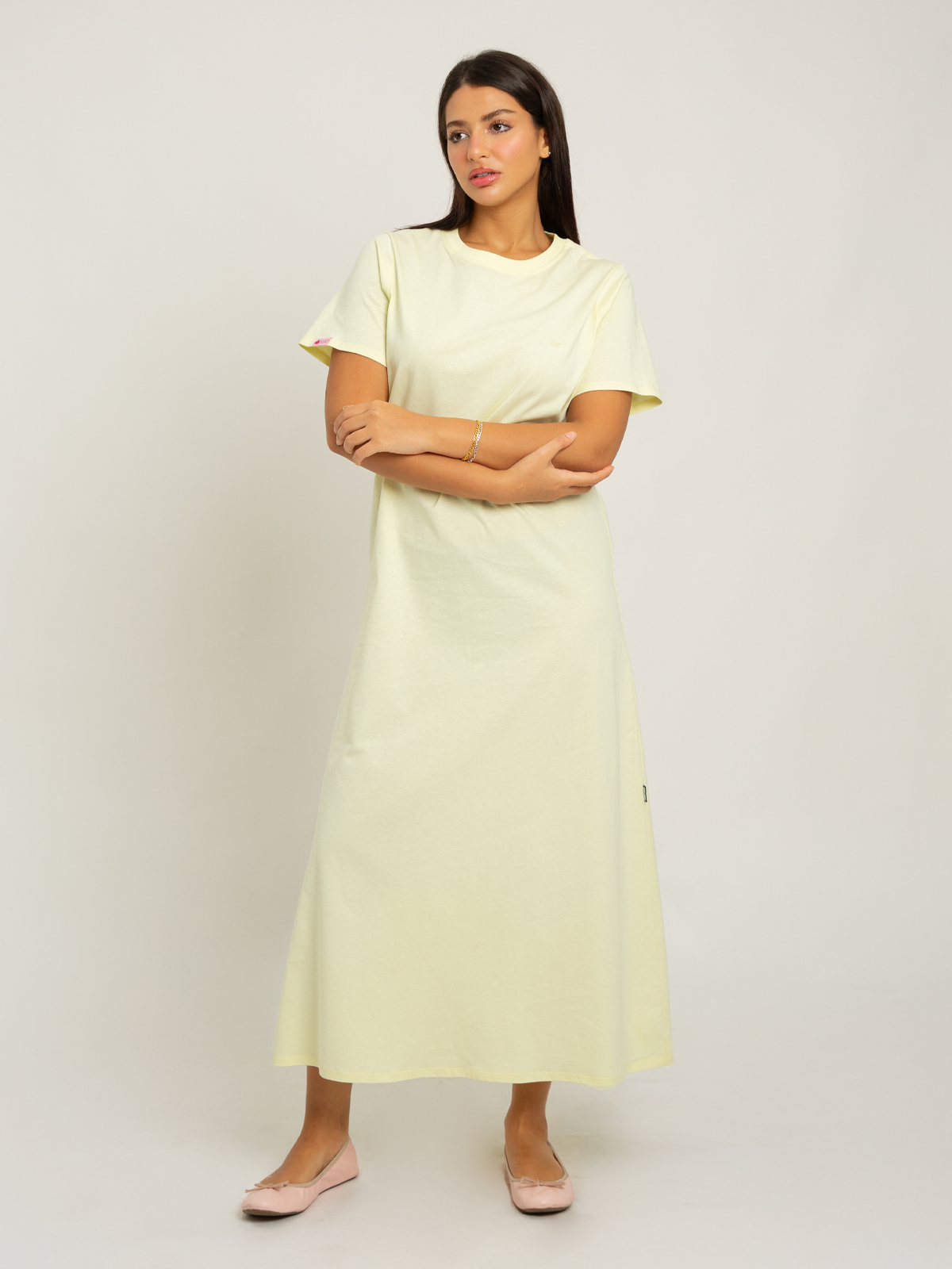 Lemon Long T-shirt Dress