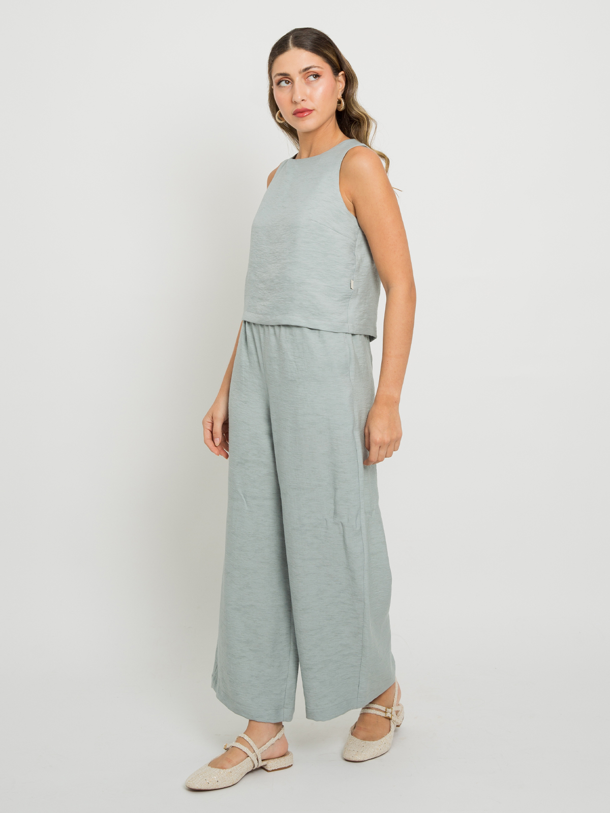 Light Blue - Halter-Neck Set 
