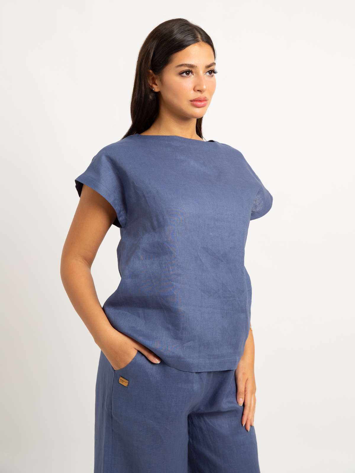 Denim Blue Linen Light Set 