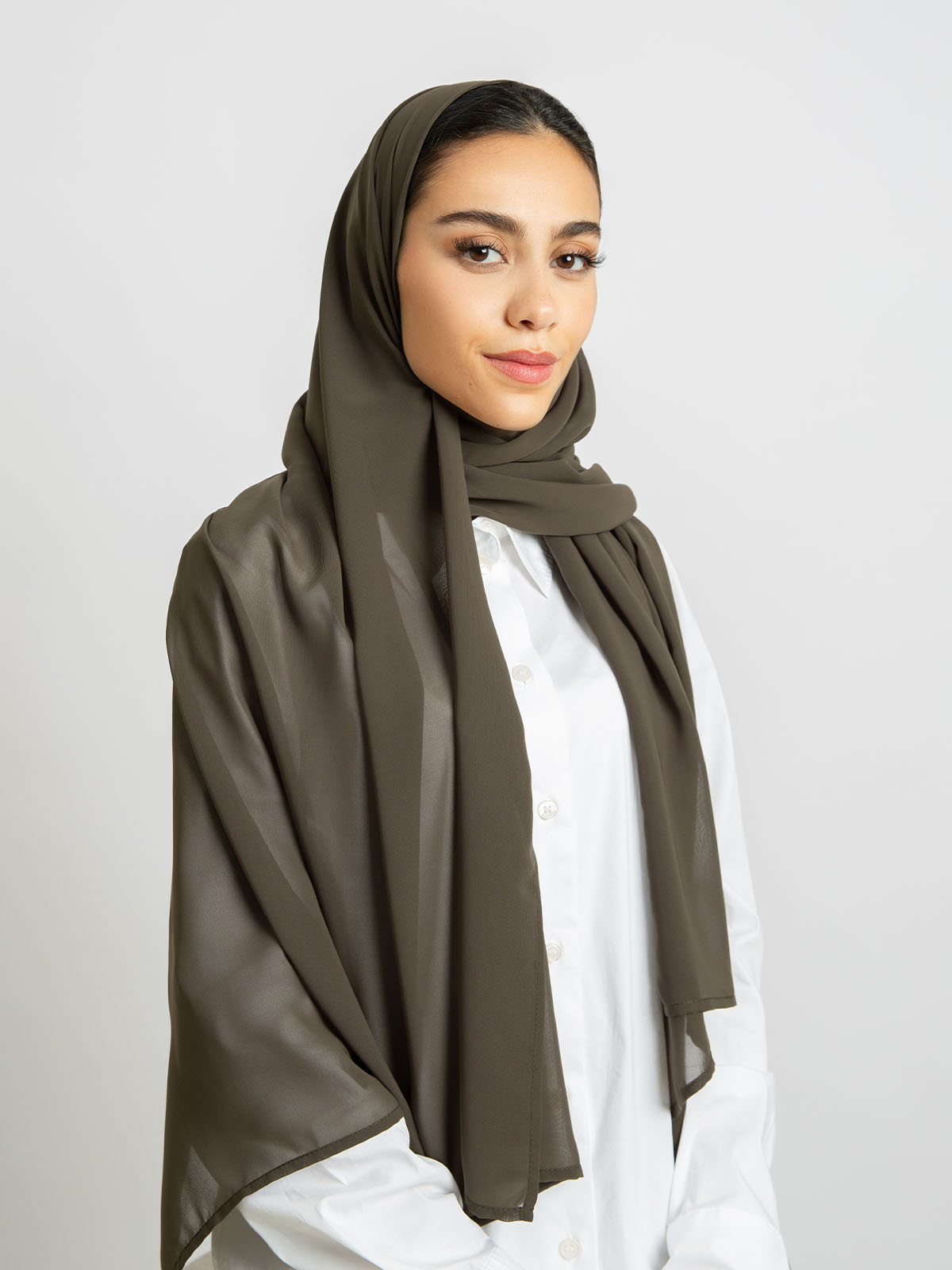 Dark Olive Brown - Plain Laser Tarha 